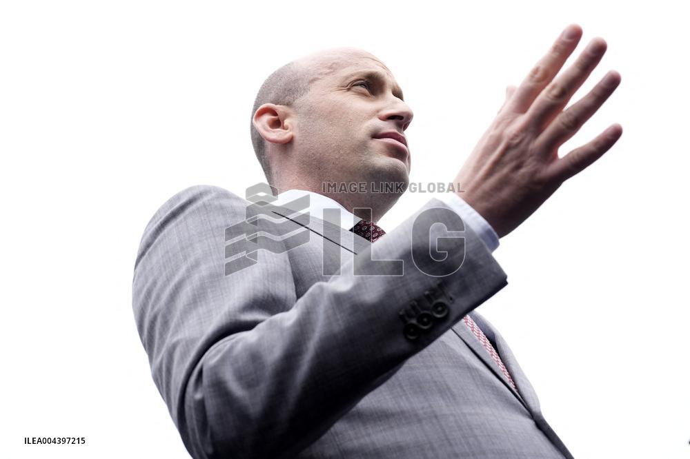 Stephen Miller talks to reporters - Washington