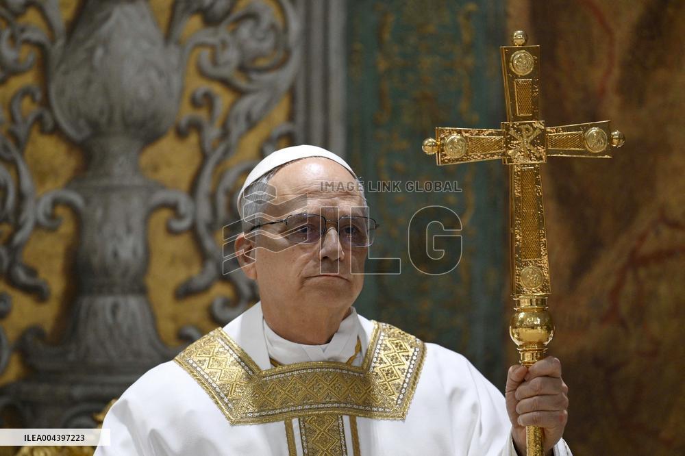 Pope Leo XIV Leads His First Mass At Sistine Chapel - Vatican