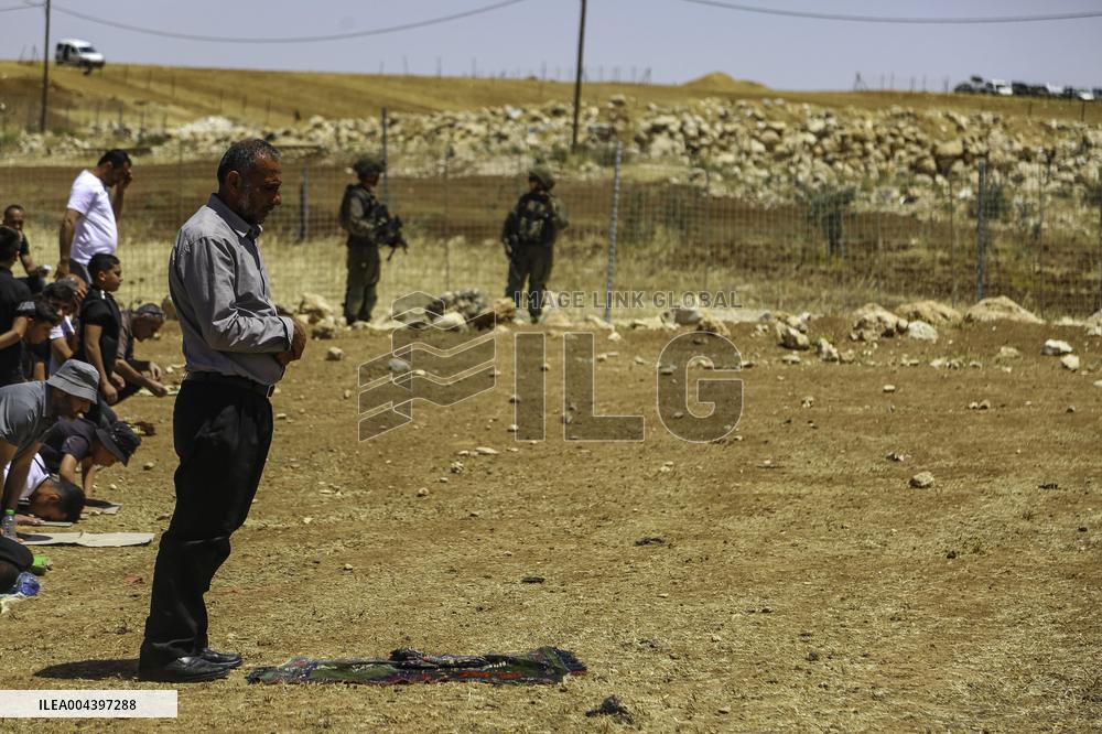 Friday Prayers Near Hebron - West Bank