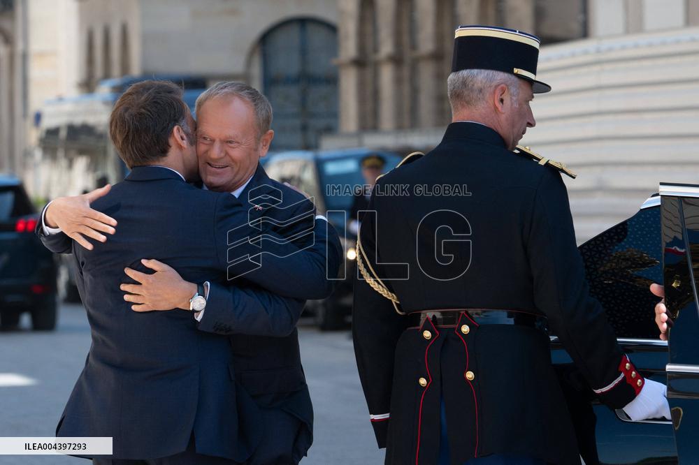 Emmanuel Macron Meets Donald Tusk - Nancy
