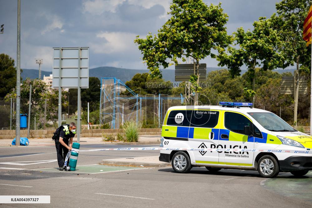 Fire With Toxic Cloud Alert - Barcelona