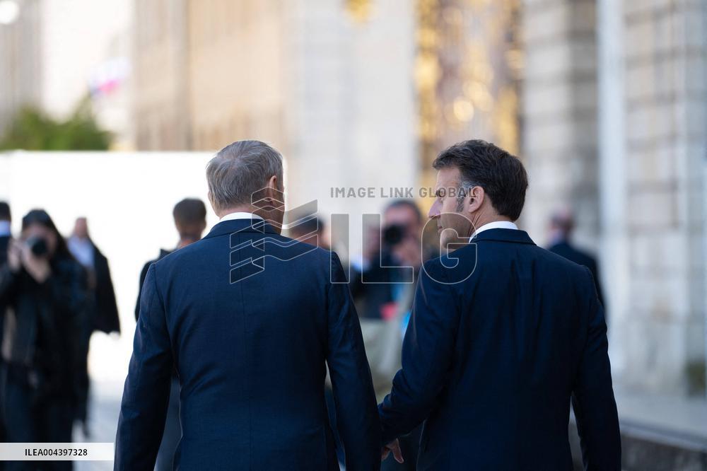 Emmanuel Macron Meets Donald Tusk - Nancy