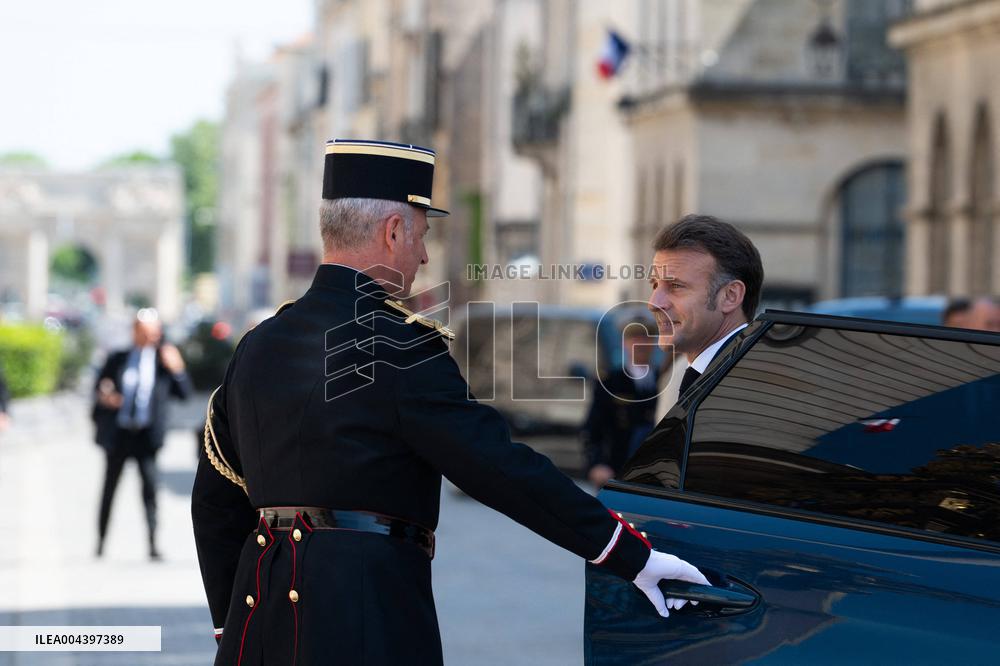 Emmanuel Macron Meets Donald Tusk - Nancy