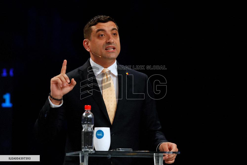 George Simion and Nicusor Dan TV Presidential Debate - Romania