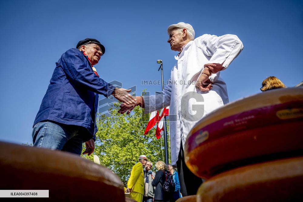 Gouda Cheese Market Illustrations - Netherlands