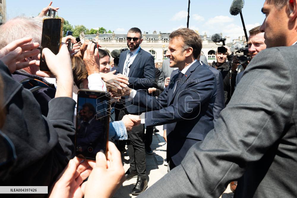 Emmanuel Macron Meets Donald Tusk - Nancy