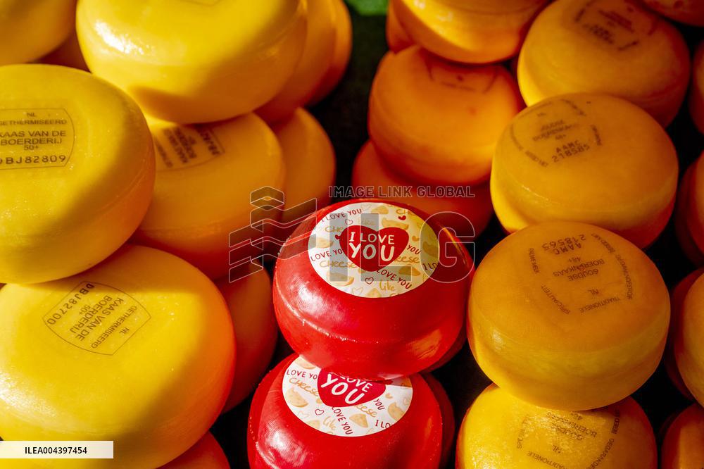 Gouda Cheese Market Illustrations - Netherlands