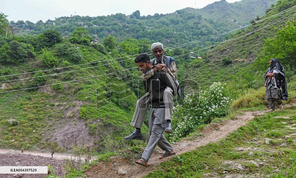 People Flee and Mourn After Border Strikes - Kashmir