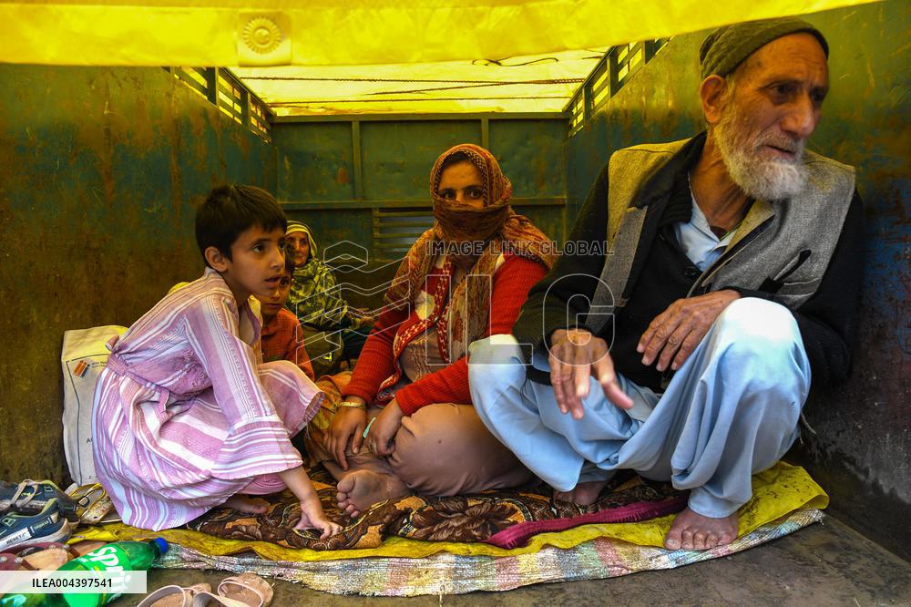 People Flee and Mourn After Border Strikes - Kashmir