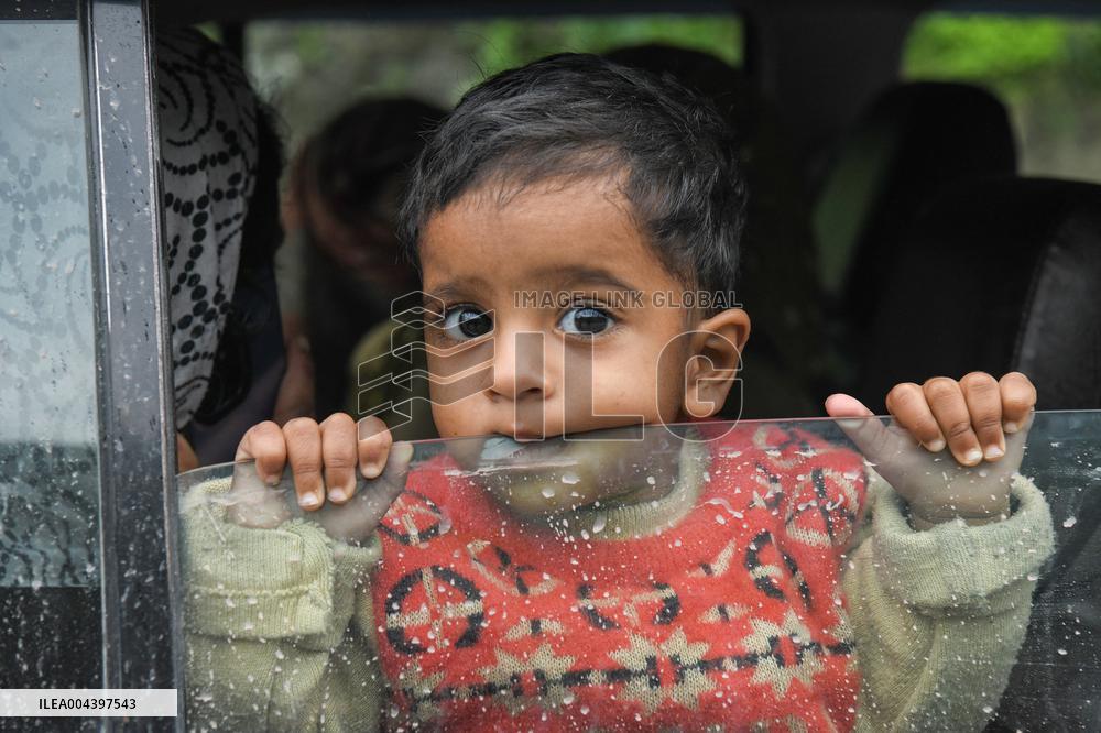 People Flee and Mourn After Border Strikes - Kashmir
