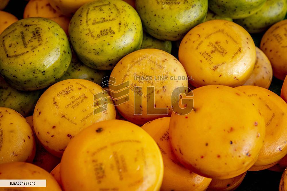 Gouda Cheese Market Illustrations - Netherlands