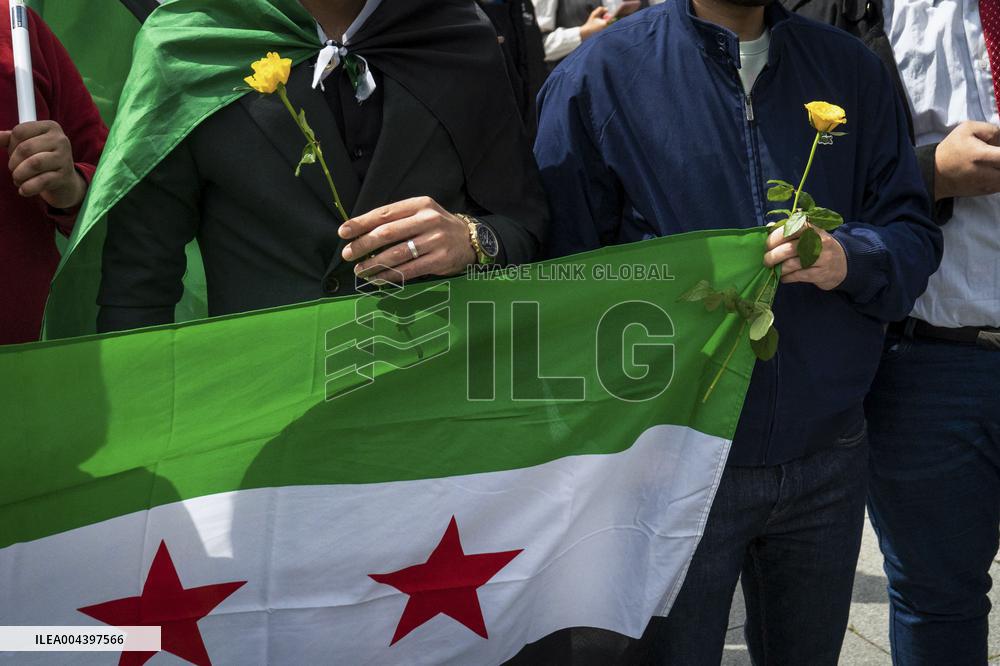 Syrians Welcome President Sharaa - Paris