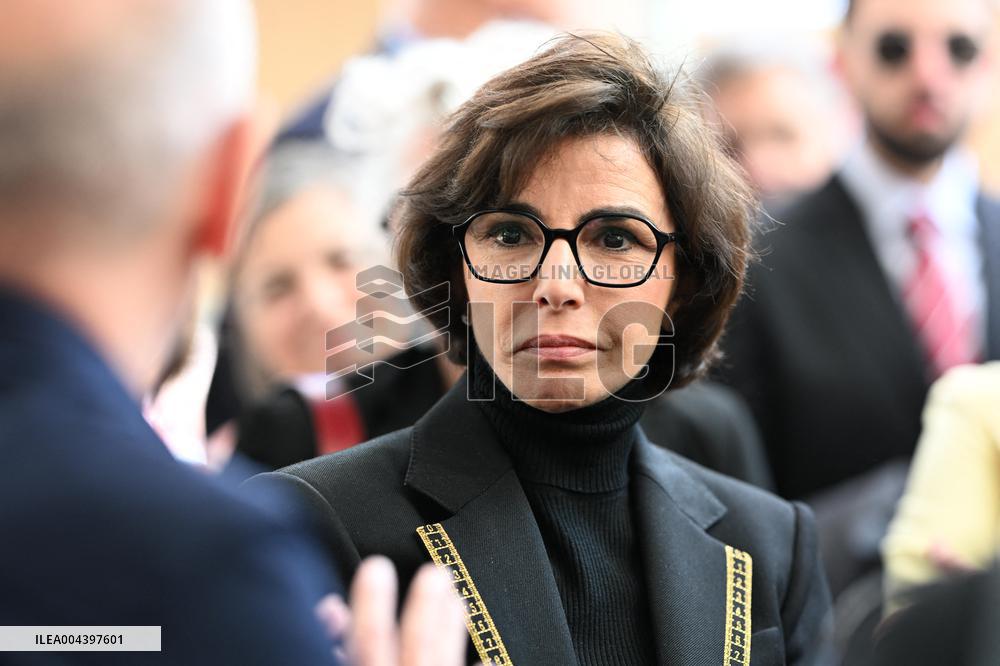 Rachida Dati Visits International Architecture Exhibition - Venise