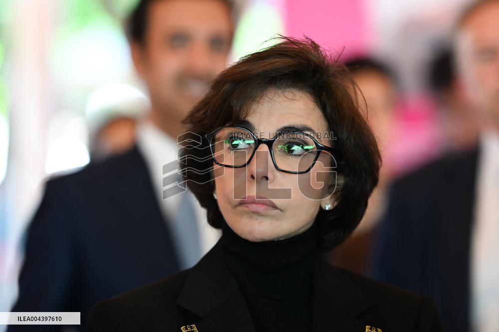 Rachida Dati Visits International Architecture Exhibition - Venise