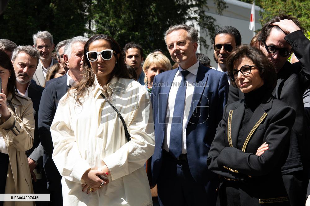Rachida Dati Visits International Architecture Exhibition - Venise