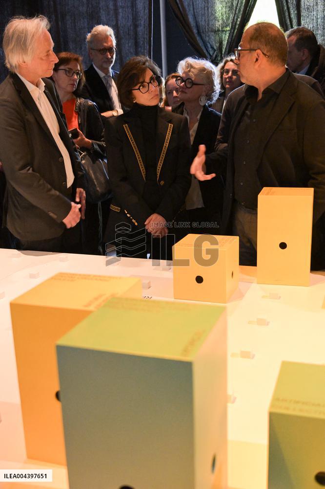 Rachida Dati Visits International Architecture Exhibition - Venise
