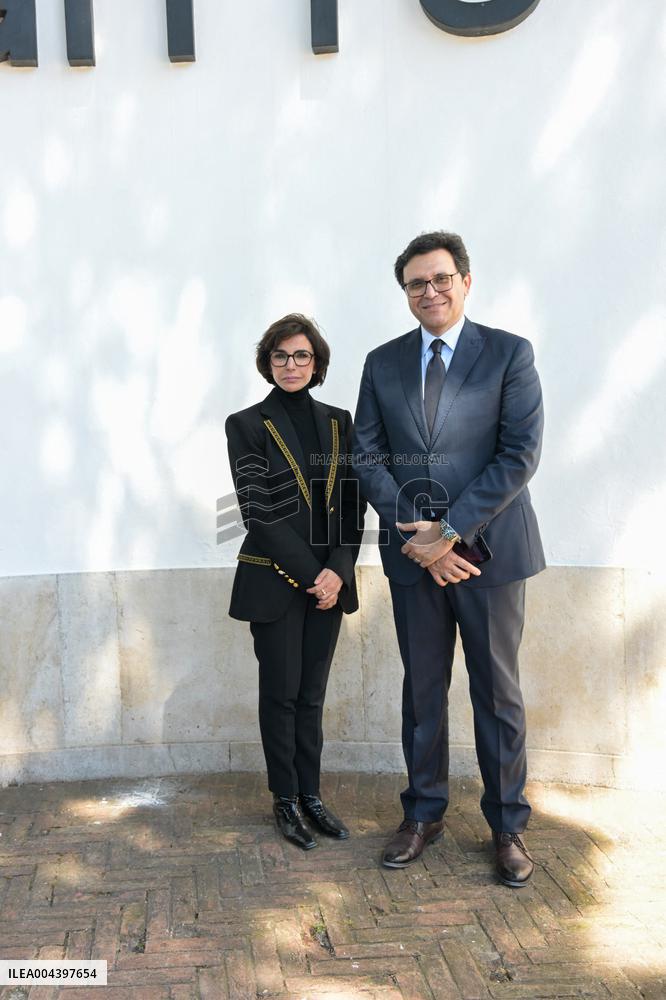 Rachida Dati Visits International Architecture Exhibition - Venise
