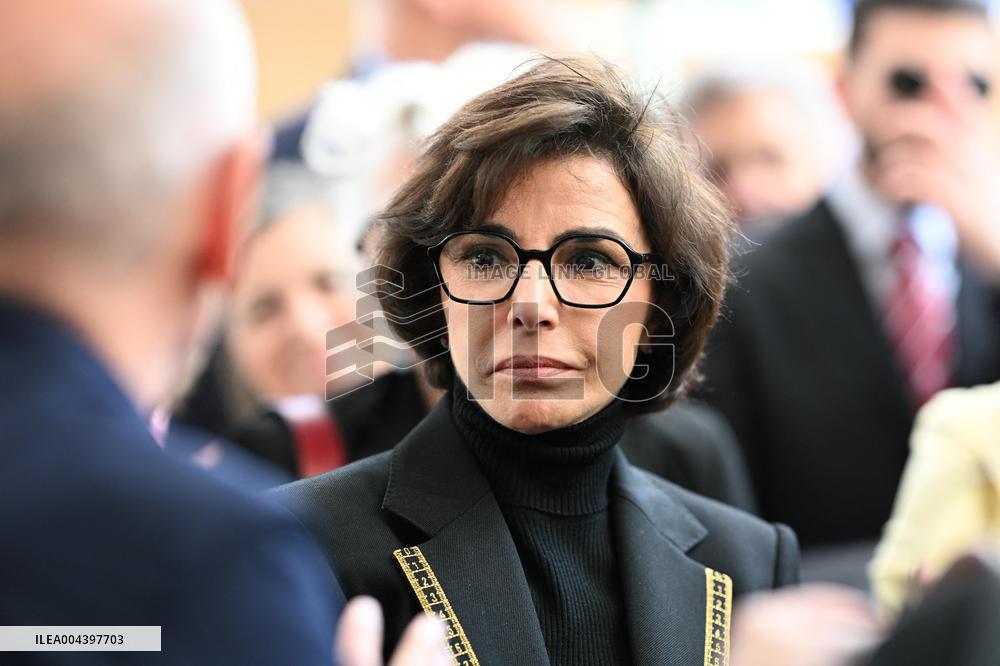 Rachida Dati Visits International Architecture Exhibition - Venise