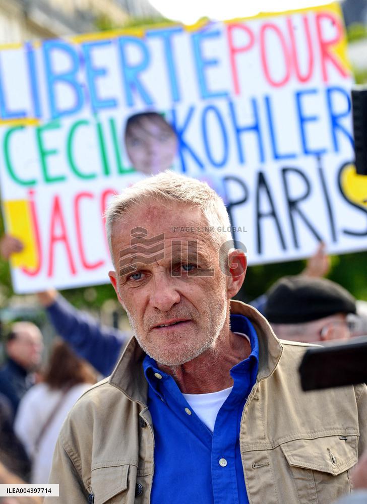 Rally In Support Cecile Kohler And Jacques Paris - Paris