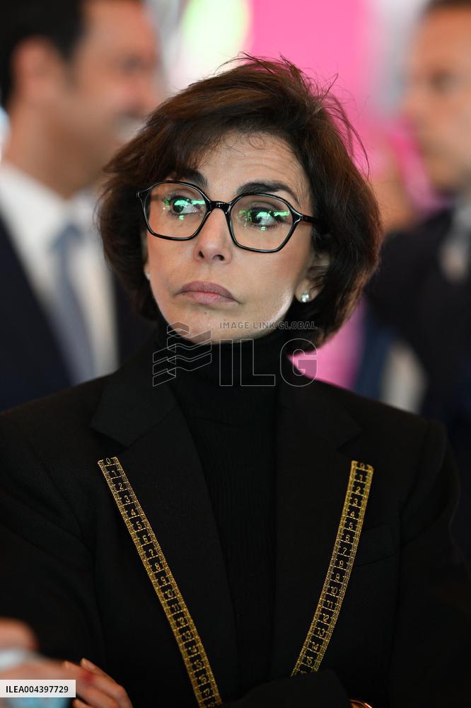 Rachida Dati Visits International Architecture Exhibition - Venise