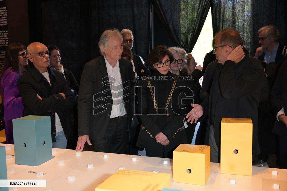 Rachida Dati Visits International Architecture Exhibition - Venise