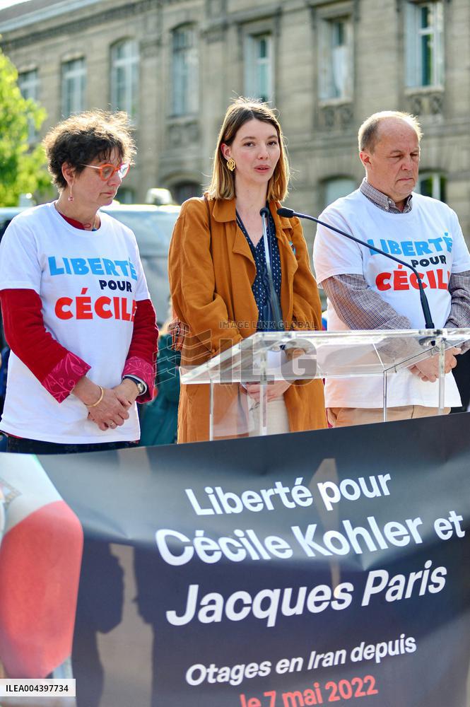Rally In Support Cecile Kohler And Jacques Paris - Paris