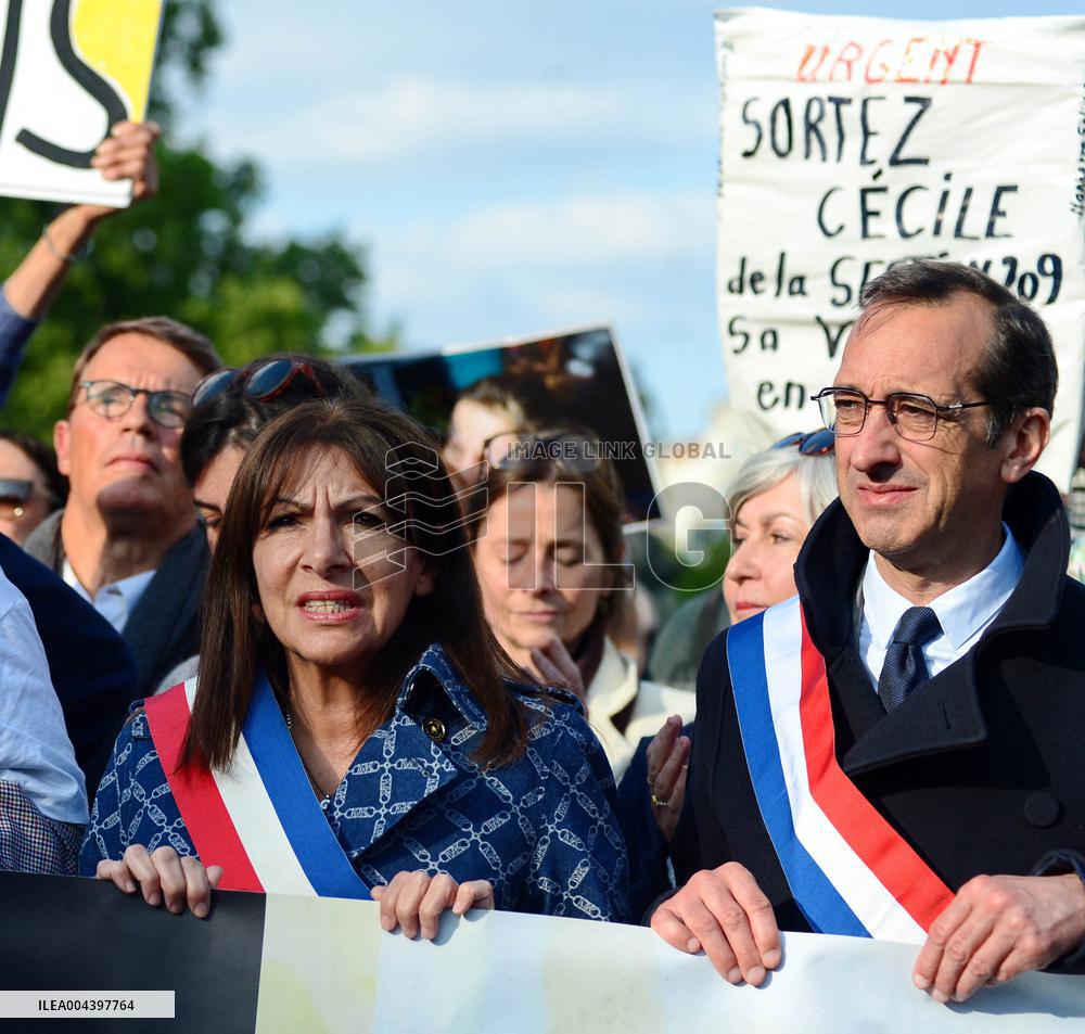 Rally In Support Cecile Kohler And Jacques Paris - Paris