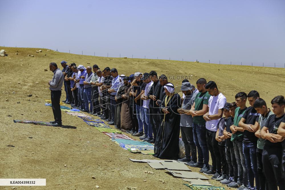 Friday Prayers Near Hebron - West Bank