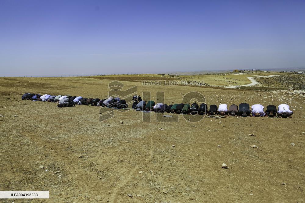Friday Prayers Near Hebron - West Bank