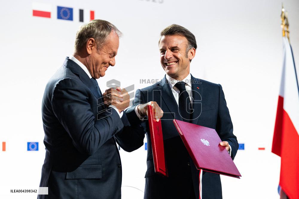 Signing of the treaty French-Polish Friendship and Strategy Pact between in Nancy