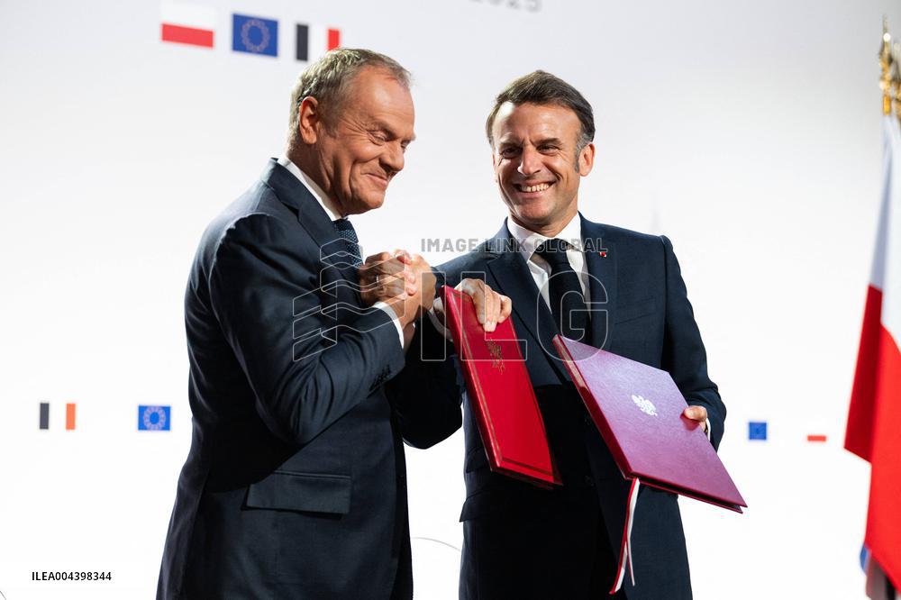 Signing of the treaty French-Polish Friendship and Strategy Pact between in Nancy