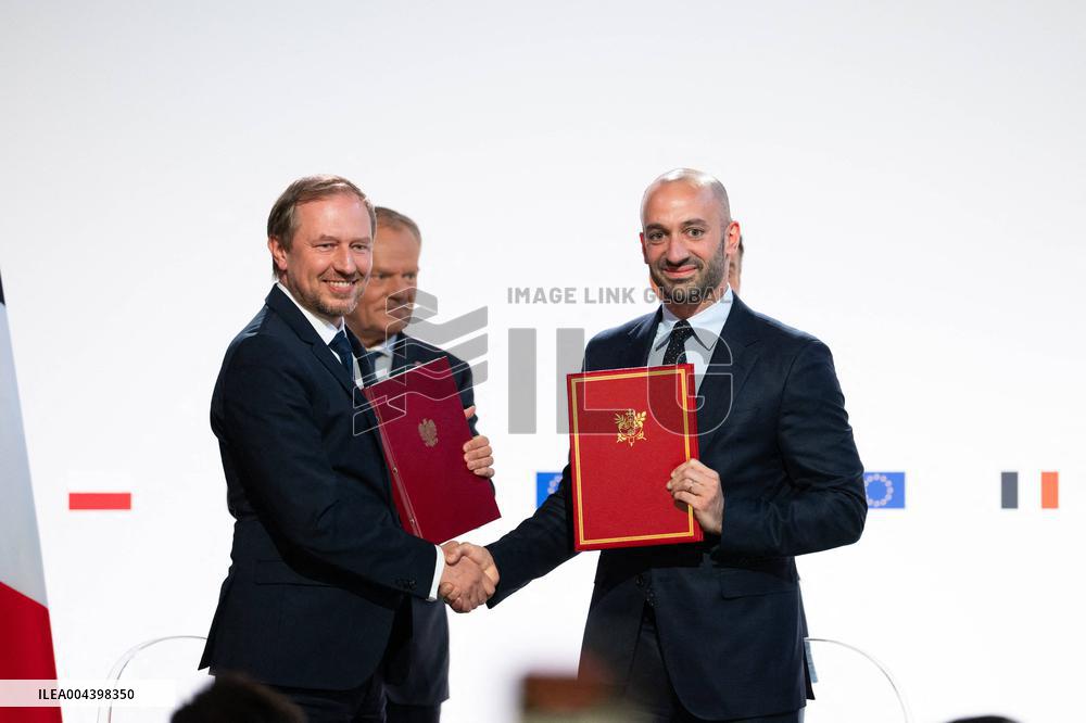 Signing of the treaty French-Polish Friendship and Strategy Pact between in Nancy
