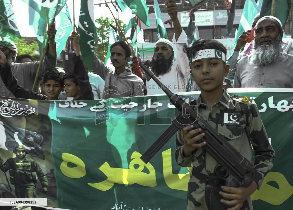 Demonstrations Against Indian Drone Attacks - Pakistan