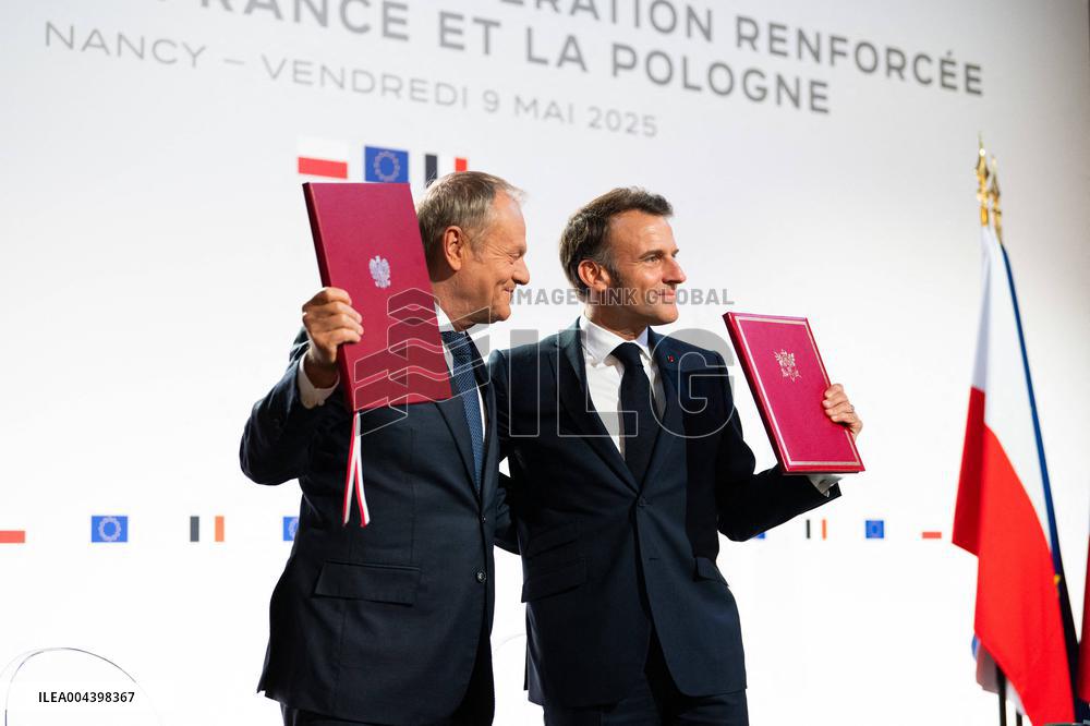 Signing of the treaty French-Polish Friendship and Strategy Pact between in Nancy