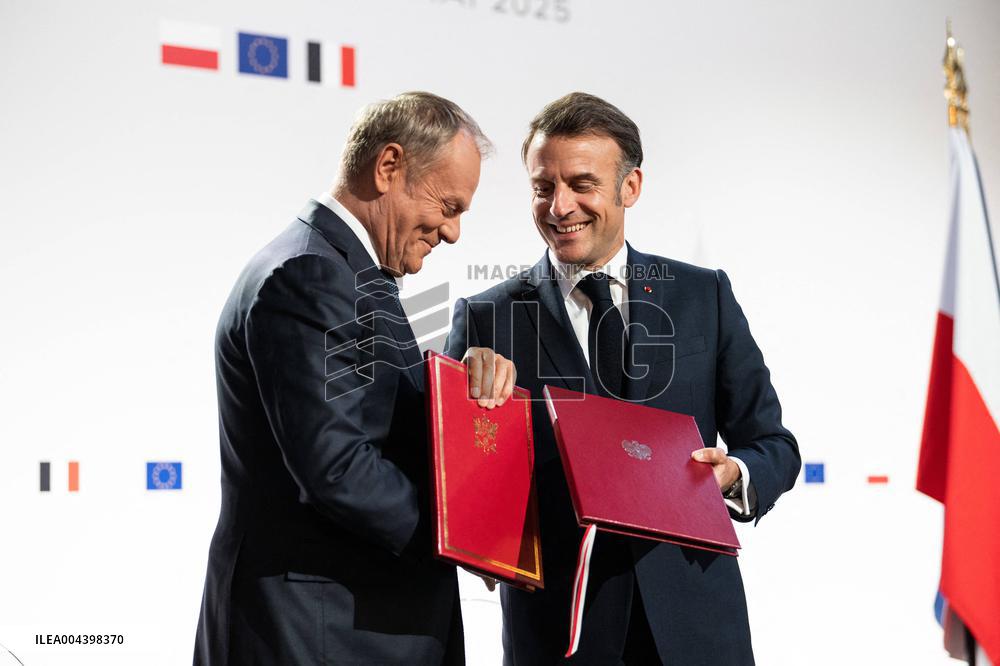Signing of the treaty French-Polish Friendship and Strategy Pact between in Nancy