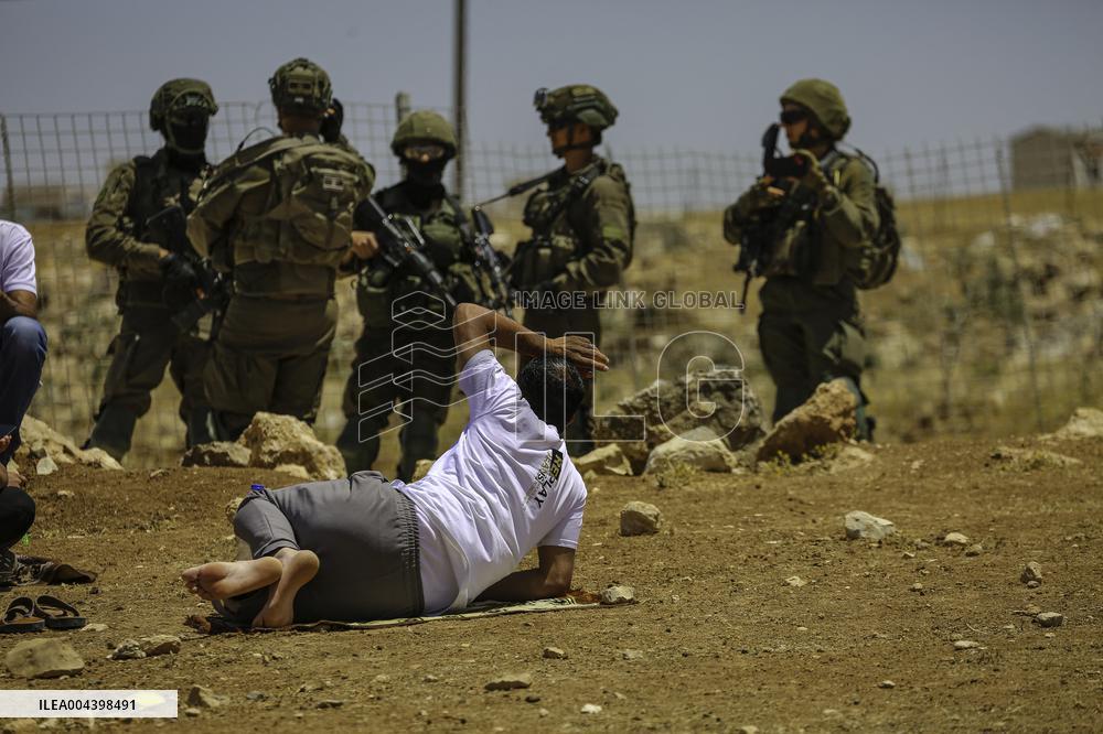 Friday Prayers Near Hebron - West Bank