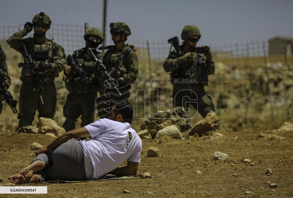 Friday Prayers Near Hebron - West Bank