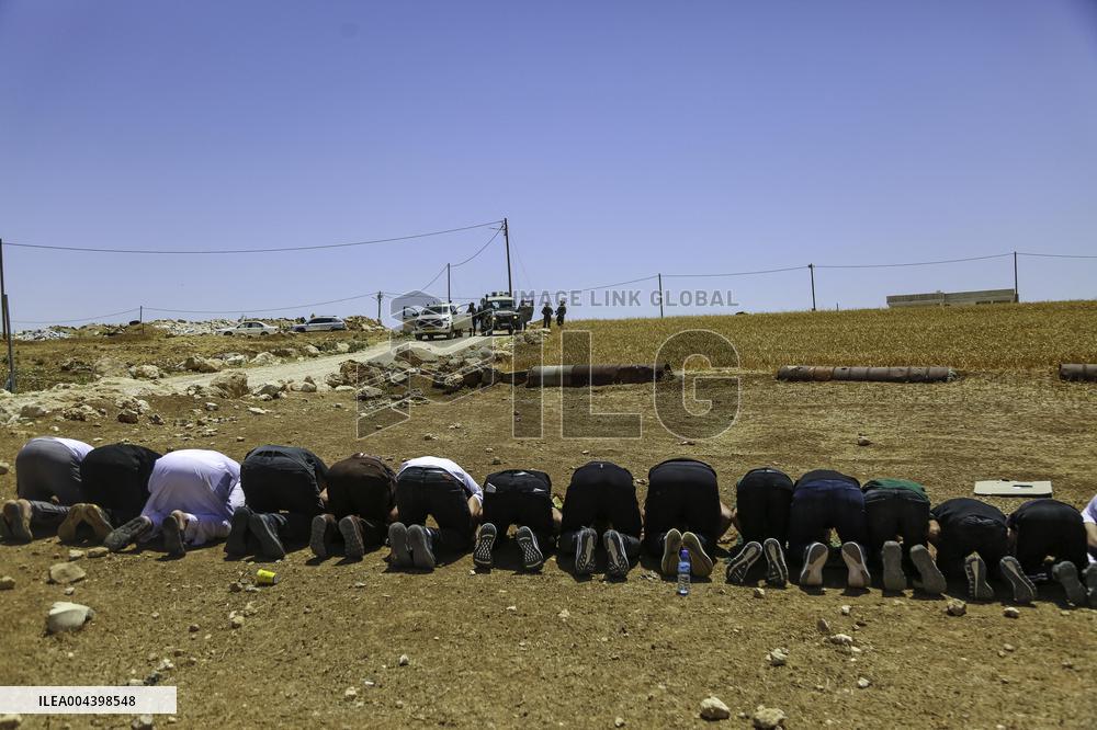 Friday Prayers Near Hebron - West Bank