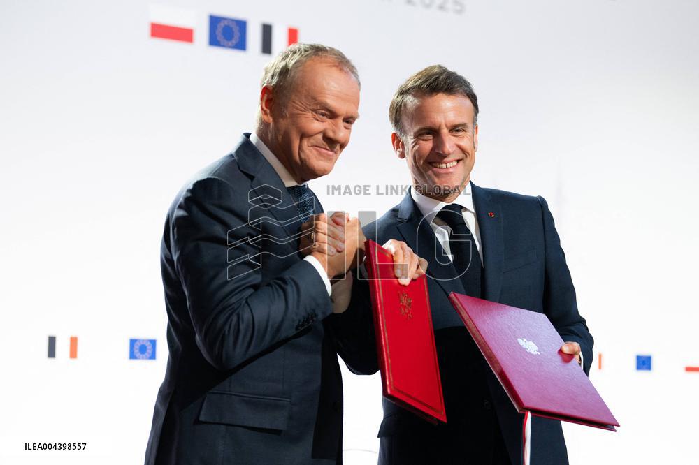 Signing of the treaty French-Polish Friendship and Strategy Pact between in Nancy