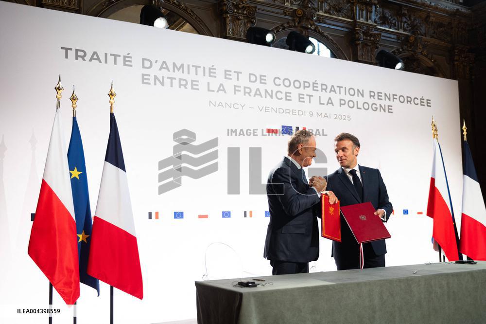 Signing of the treaty French-Polish Friendship and Strategy Pact between in Nancy
