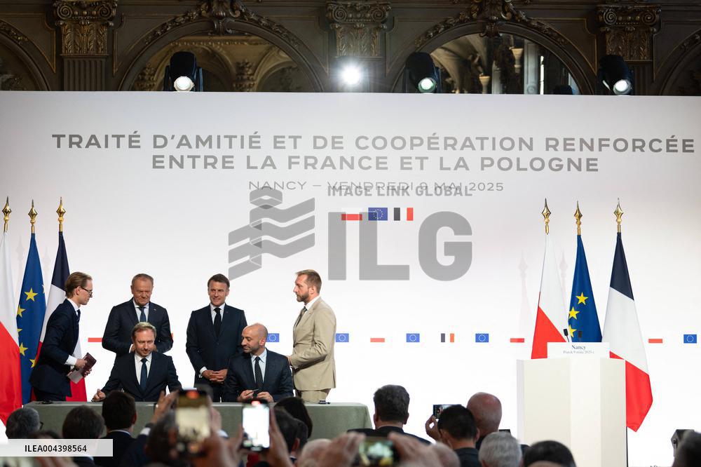 Signing of the treaty French-Polish Friendship and Strategy Pact between in Nancy