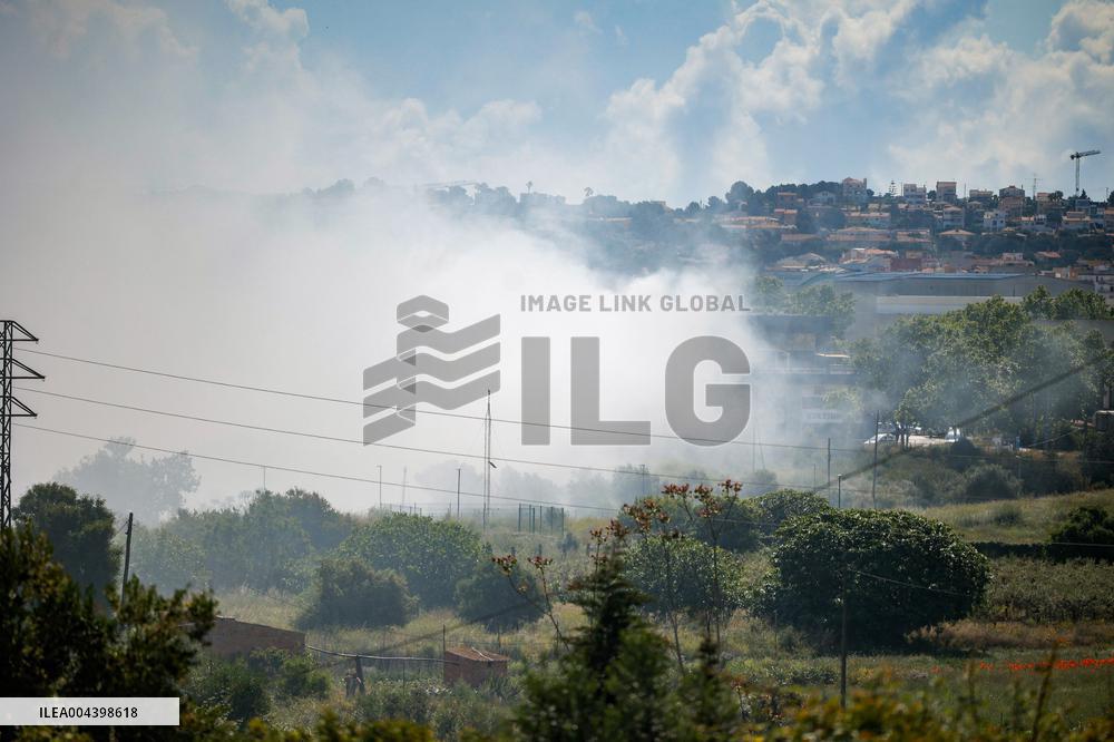 Fire With Toxic Cloud Alert - Barcelona