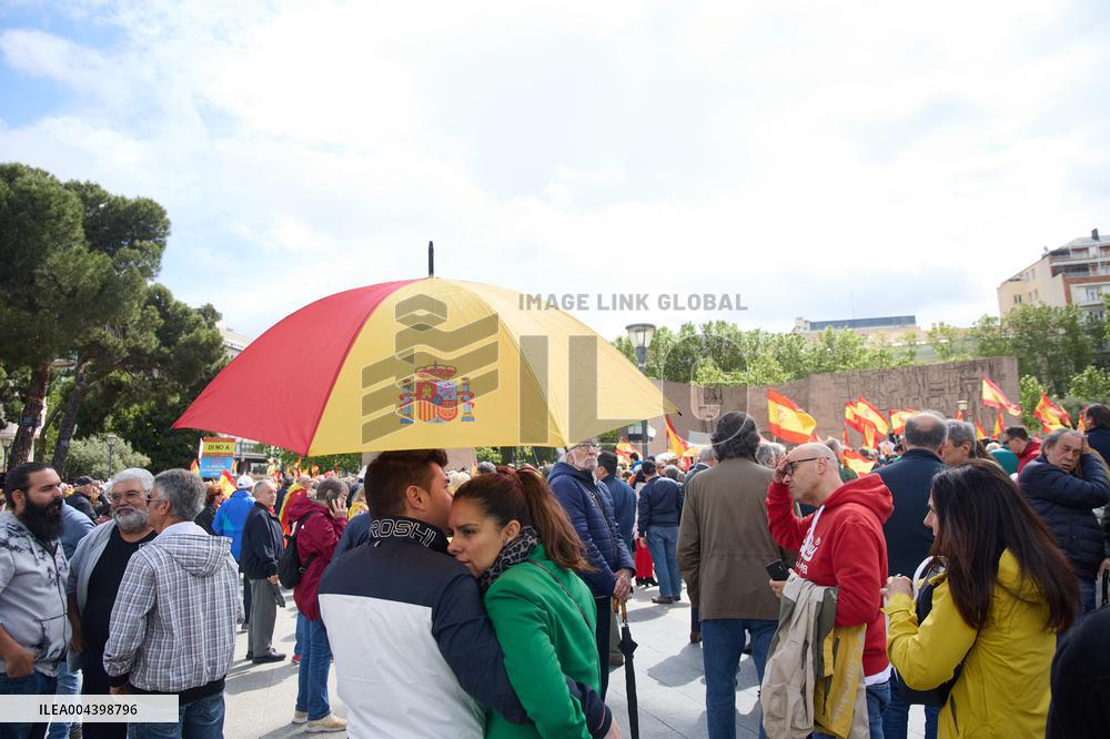 Demonstration to Demand the Resignation of Pedro Sanchez - Madrid
