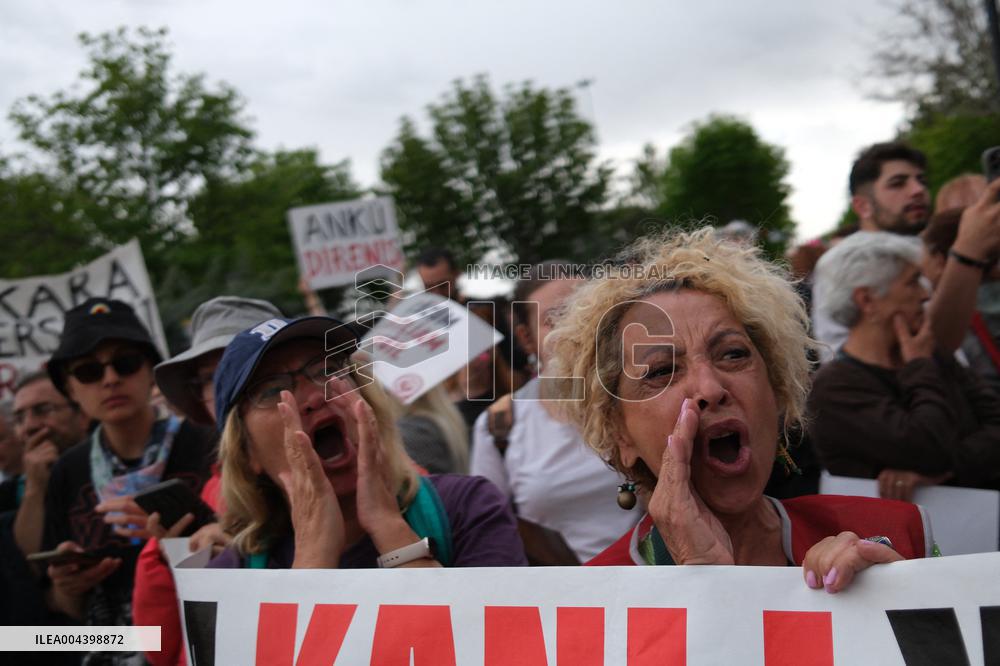 Protest Against The Stray Animal Regulation Bill - Ankara