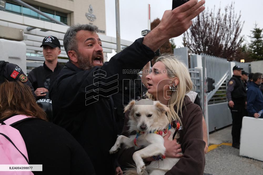 Protest Against The Stray Animal Regulation Bill - Ankara