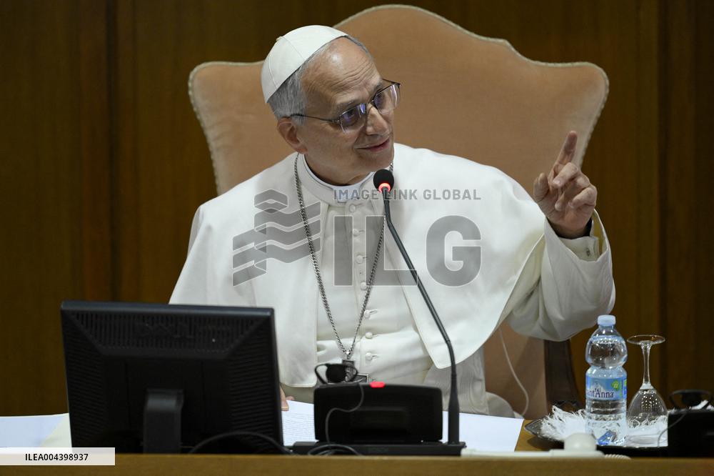 Pope Leo XIV During A Meeting With Cardinals - Vatican