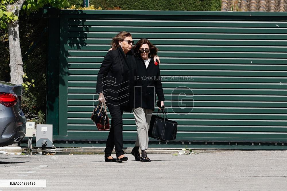 Family And Friends Bid Farewell To Alfonso De Borbon Y Escasany