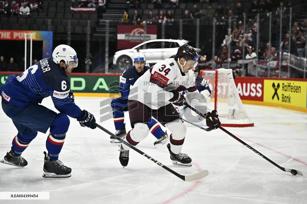 ICE HOCKEY WC FRANCE-LATVIA