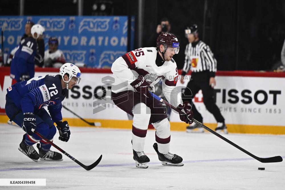 ICE HOCKEY WC FRANCE-LATVIA