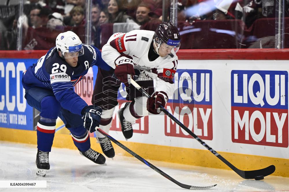 ICE HOCKEY WC FRANCE-LATVIA
